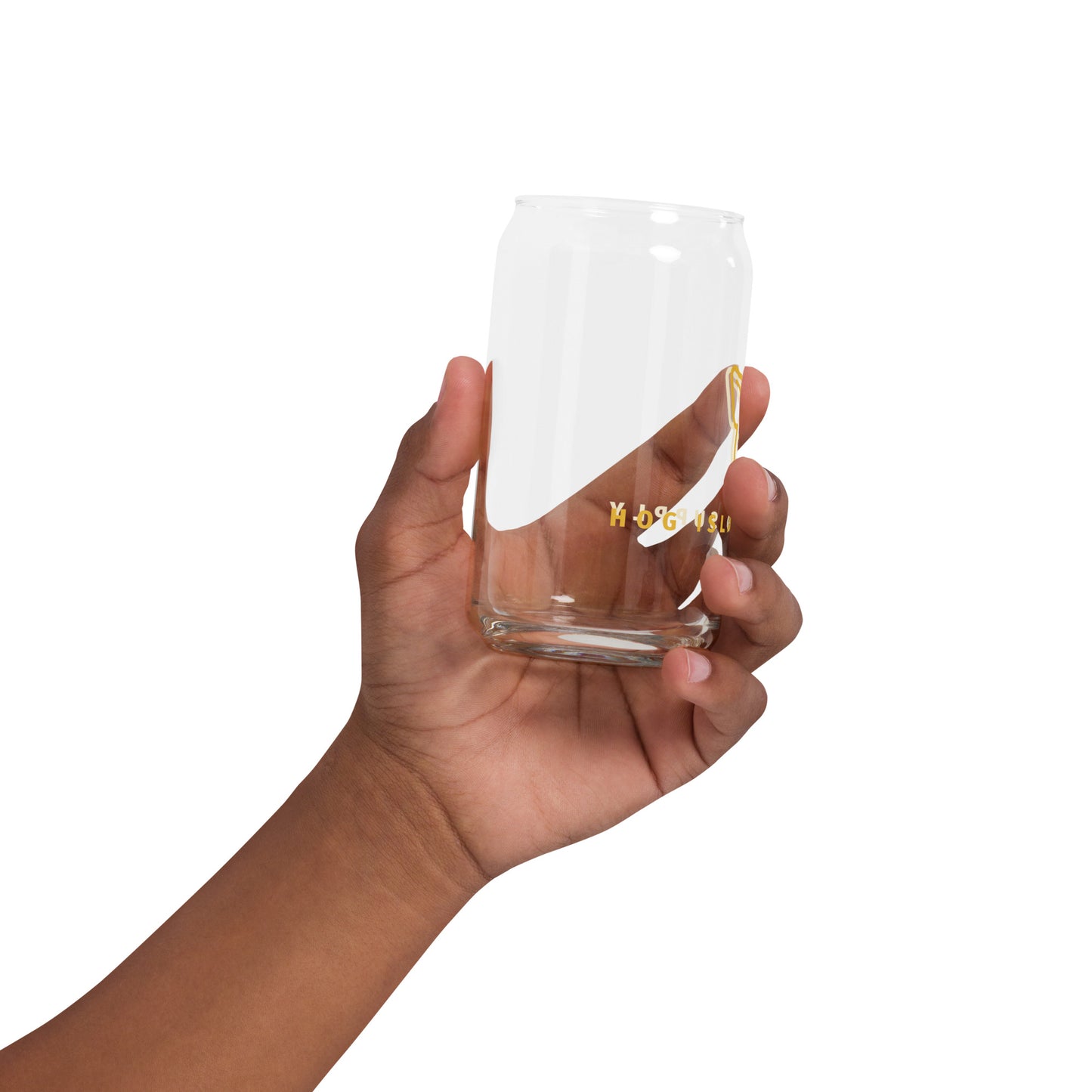 Hog Island Can-shaped glass